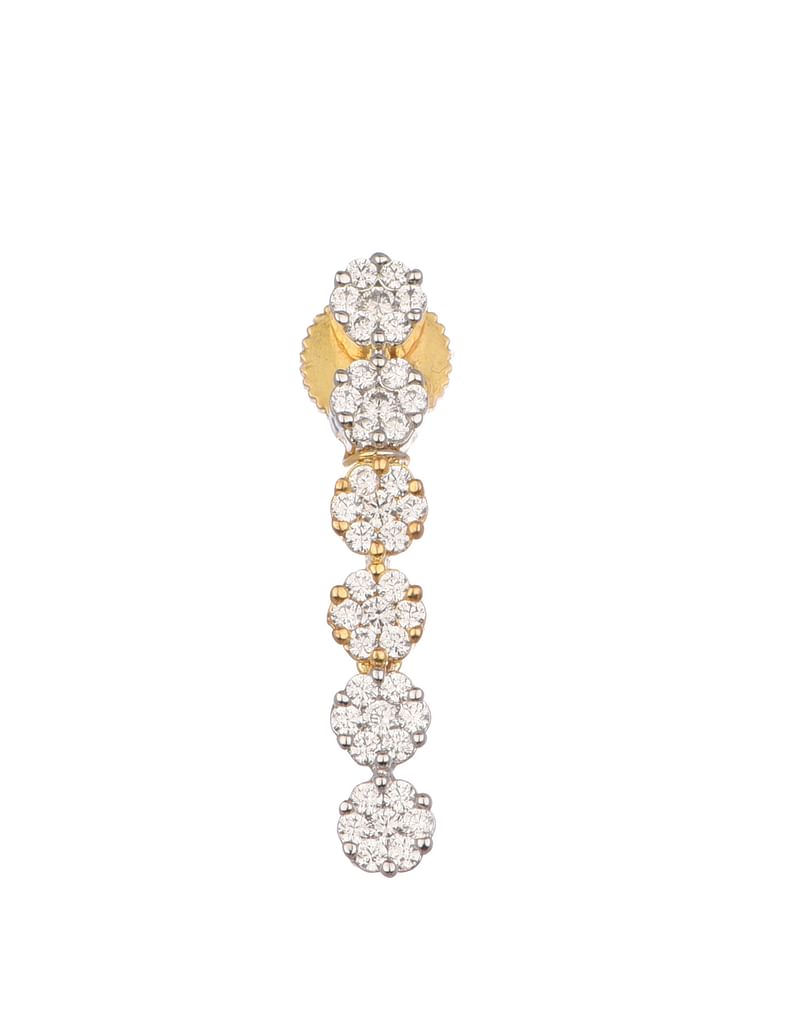 Gold And White Kundan Diamond Necklace - Image 5